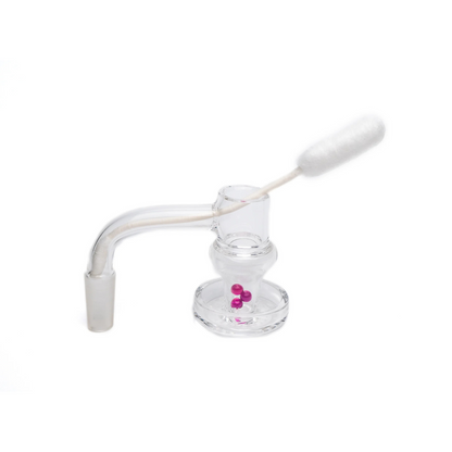 Slurper Mop cleaning a terp slurper quartz nail